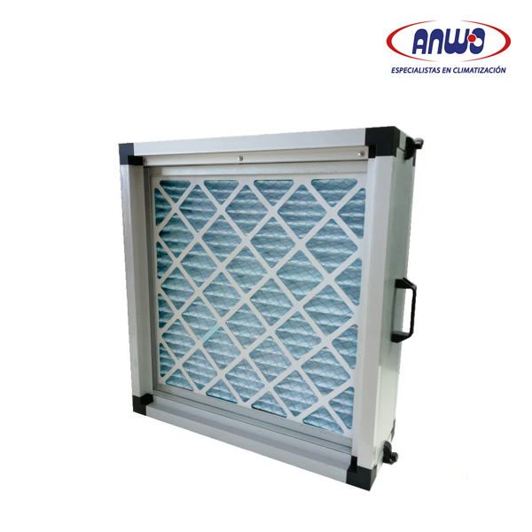 GABINET PORT FILTRO ALUM ARREGL 1X1 - 1 ET 24x24x2 DIM NOM-73.5x73.5x20CM